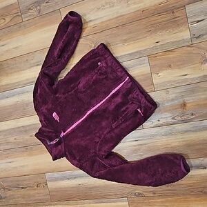 The North Face maroon and pink youth jacket